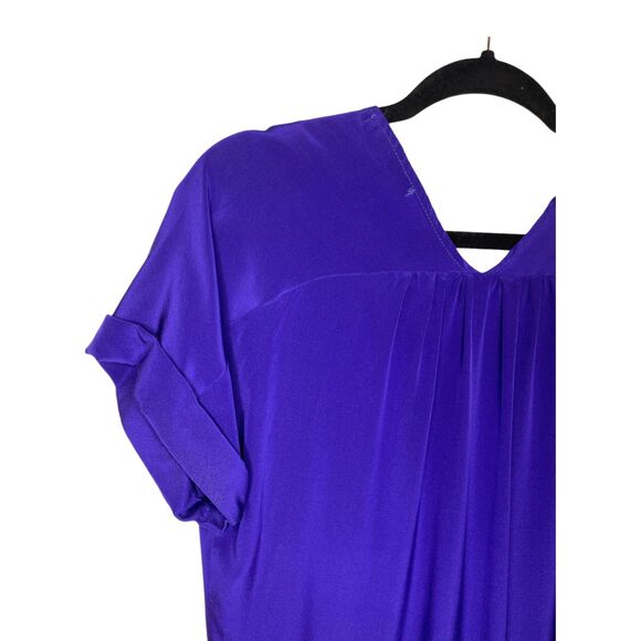 NWT Short Sleeve V-Neck Shift Dress Cobalt Blue - Size Small - Picture 4 of 5